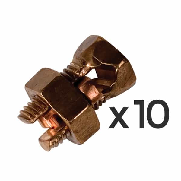 ElectroBraid® Copper Split Bolt Connector 10/pkg