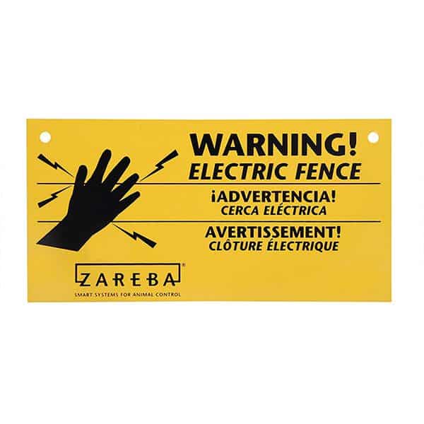 Electric Fence Warning Sign